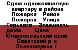 Сдам однокомнатную квартиру в районе Пожарки › Район ­ Пожарки › Улица ­ Горького › Этажность дома ­ 5 › Цена ­ 4 000 - Ставропольский край, Советский р-н, Зеленокумск г. Недвижимость » Квартиры аренда   